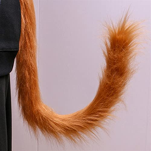 DDBAKT Nice Fox Tail Creative Japan Anime Fox Tail Cosplay Prop Fox Tail Felpa Gato Lobo Orejas de pelo Horquilla Halloween Fiesta Regalo (Color: 4)