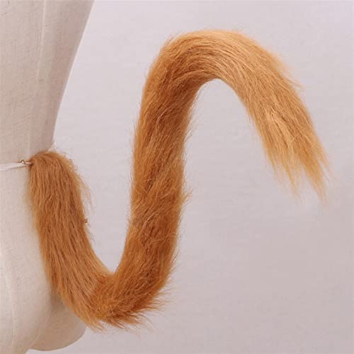 DDBAKT Nice Fox Tail Creative Japan Anime Fox Tail Cosplay Prop Fox Tail Felpa Gato Lobo Orejas de pelo Horquilla Halloween Fiesta Regalo (Color: 4)