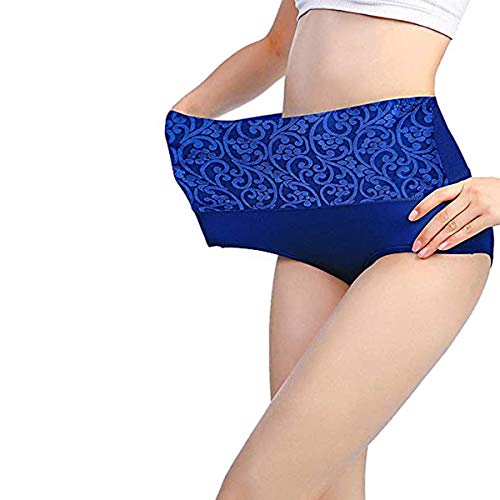 DEBAIJIA Mujer Braguitas 5 Pcs Dama Ropa Interior Femeninos Algodón Calzoncillos Bragas Transpirable Elástico Moda Talla Grande Cómodo Suave Color Claro XXXXL