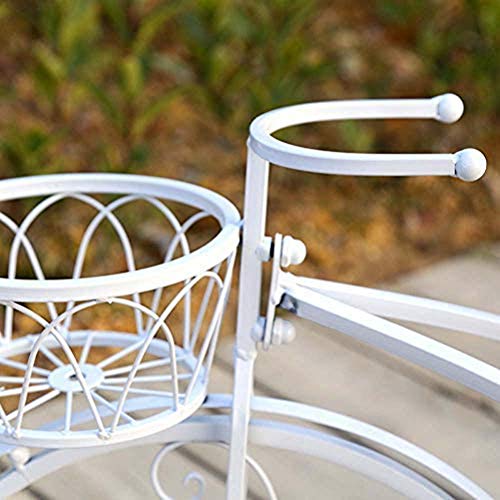 Decorativo Soporte de Exhibición de Bicicletas, Soporte de Maceta de Flor, Soporte de Maceta, 3 Pisos Metal Plant Stand, para Decoración Exterior Interior Jardín Baño