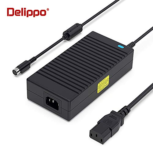 Delippo 19.5V 11.8A 230W 4 Pin Cargador portátil Adaptador para MSI Trident 3 MSI GT83VR GT73VR Pro ADP-230EB T MSI GT73VR 6RE(Titan SLI 4K)-067DE S93-0409090-D04, A12-230P1A