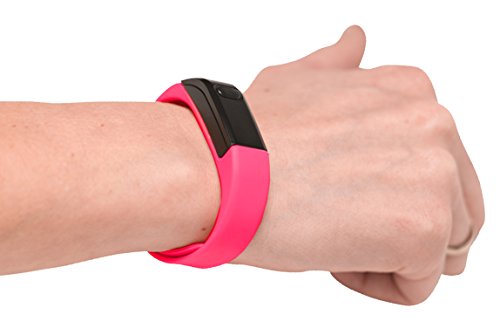 Denver Pulsera Deportiva BFA-10 Rosa. Bluetooth 4.0. Realiza un Seguimiento de tu Actividad física. Muestra Llamadas telefónicas y notificación por SMS.