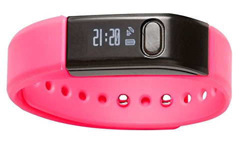 Denver Pulsera Deportiva BFA-10 Rosa. Bluetooth 4.0. Realiza un Seguimiento de tu Actividad física. Muestra Llamadas telefónicas y notificación por SMS.