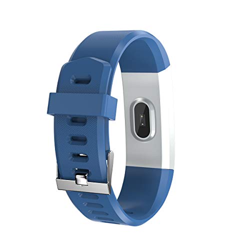 Denver Pulsera deportiva BFH-16 AZUL. Fitnessband con monitor de frecuencia cardíaca y seguimiento de actividad física. Pantalla a color. IP67, TFT, 2,44 cm (0.96")