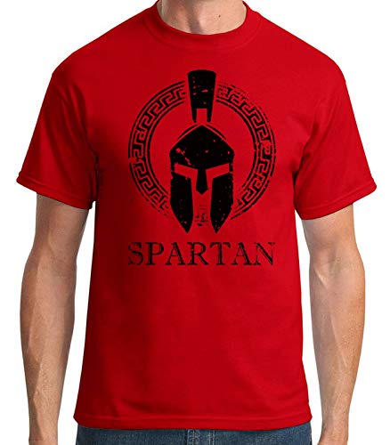Desconocido 35mm - Camiseta Hombre Spartan - Espartanos - Rojo - Talla l