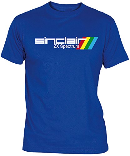 Desconocido Camiseta Sinclair ZX Spectrum Adulto/niño EGB ochenteras 80´s Retro (XXL, Azulón)