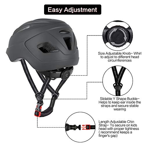 DesignSter Casco Bicicleta para Niños Casco Fnfantil Ajustable (48-52cm) mit Certificación CE para Monopatín Patinaje Ciclismo