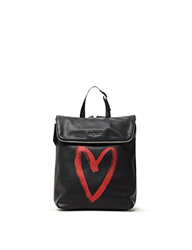 Desigual Back_amasenti Nerano, Mochila. para Mujer, Negro, Einheitsgröße