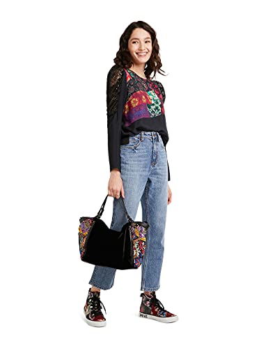 Desigual Blus_kamirow, Negro, S para Mujer