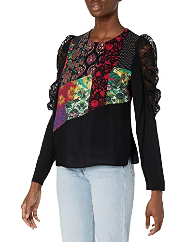 Desigual Blus_kamirow, Negro, S para Mujer