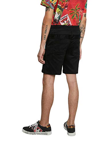 Desigual Denim_Peter Pantalones Cortos, Negro, 38 para Hombre