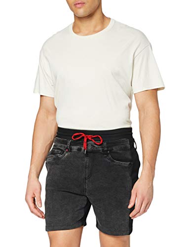 Desigual Denim_Peter Pantalones Cortos, Negro, 38 para Hombre