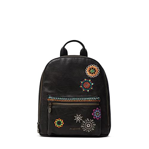 Desigual PU Backpack, Mini Mochila de Poliuretano. para Mujer, marrón, Medium