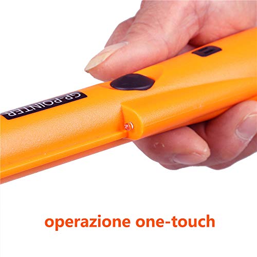 Detector de Metales Pinpointer Sonda de búsqueda de Alta precisión Pinpointing Impermeable de Mano Tesoro de Caza de recompensas (Naranja)