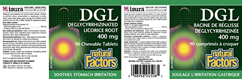 DGL - Deglycyrrhizinated Licorice Root Extract (400mg) 90 chews