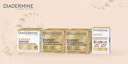 Diadermine - Expert Nutrición Crema de día facial, 50ml, con 30 nutrientes vitales: nutre, repara y fortalece, Cuidado para pieles maduras