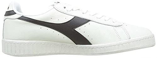 Diadora Game L Low Waxed, Zapatillas de Gimnasia Unisex Adulto, Blanco (White/Black C0351), 43 EU