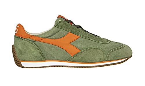 Diadora Heritage Equipe H Dirty Stone Wash Evo - Zapatillas deportivas para hombre y mujer, 70399 Green Loden, 45 EU