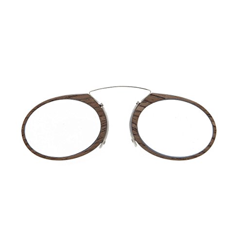 DIDINSKY Gafas de lectura sin patillas graduadas para hombre y mujer transparentes. Gafas de presbicia para hombre y mujer retro o vintage para vista cansada. 3 acabados y 5 graduaciones – ORSAY WOOD