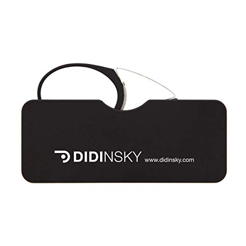 DIDINSKY Gafas de lectura sin patillas graduadas para hombre y mujer transparentes. Gafas de presbicia para hombre y mujer retro o vintage para vista cansada. Black +2.0 – ORSAY