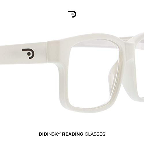 DIDINSKY Gafas de Presbicia con Filtro Anti Luz Azul para Ordenador. Gafas Graduadas de Lectura para Hombre y Mujer con Cristales Anti-reflejantes. Ash +2.0 – THYSSEN