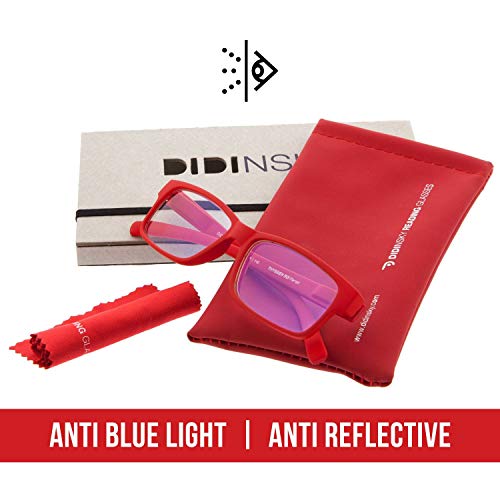 DIDINSKY Gafas de Presbicia con Filtro Anti Luz Azul para Ordenador. Gafas Graduadas de Lectura para Hombre y Mujer con Cristales Anti-reflejantes. Ash +1.0 – THYSSEN