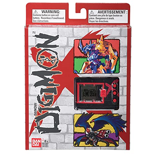 Digimon-Bandai DigimonX (Negro y Rojo) – Virtual Monster Pet por Tamagotchi, Color Rojo & Negro 41921NP