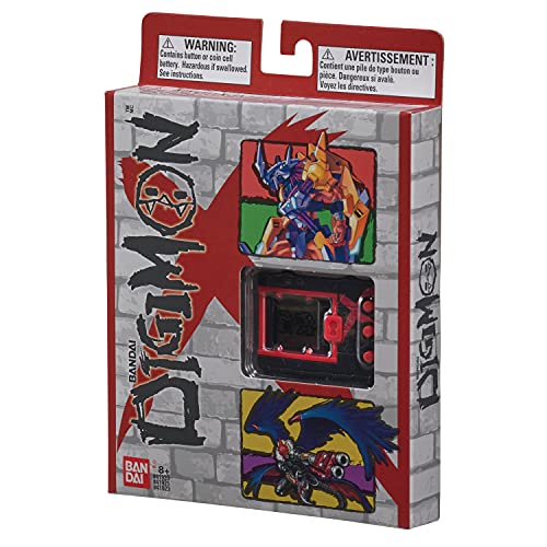 Digimon-Bandai DigimonX (Negro y Rojo) – Virtual Monster Pet por Tamagotchi, Color Rojo & Negro 41921NP