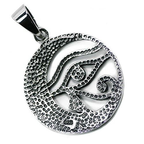 Dije Egipcio Ojo de Horus Colgante Dios Ra Infinito en Plata Esterlina 925 (P089)