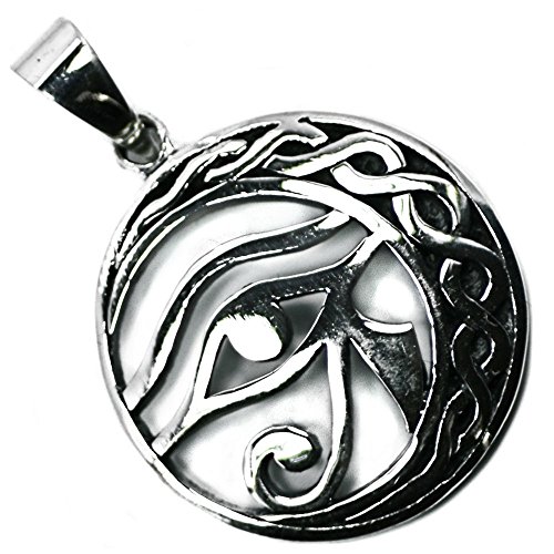 Dije Egipcio Ojo de Horus Colgante Dios Ra Infinito en Plata Esterlina 925 (P089)