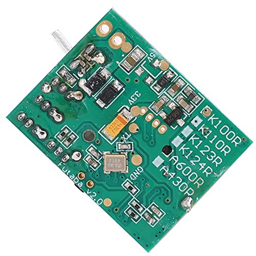 Dilwe Placa receptora RC, Placa receptora de avión RC Compatible con Wltoys XK A600.015 Placa receptora para XK A600 Pieza de Accesorio de avión RC de ala Fija
