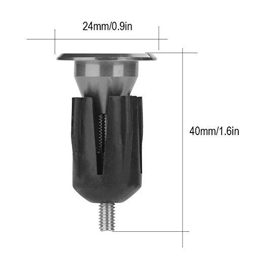 Dilwe Tapones para manillar de bicicleta de aleación de aluminio, para bicicleta de montaña (titanio)