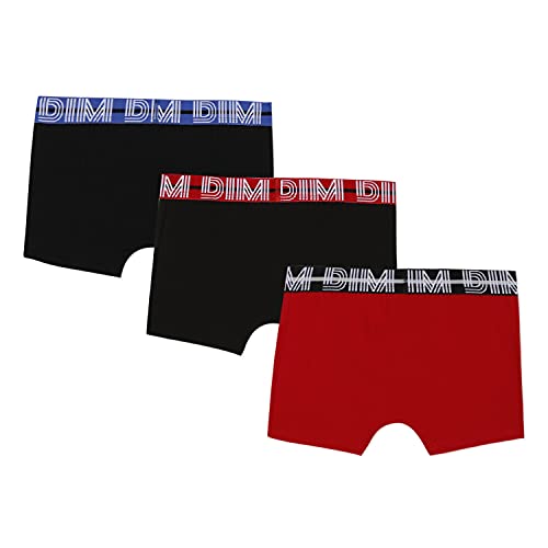 DIM Boxer de niño cómodo Pack x3 Rojo Talla 16