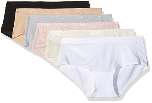 Dim Les Pocket Ecodim Boxer X6 Culotte, Multicolor (Lot Basique), 40 (Talla del Fabricante: 40 Taglia Produttore 40/42) (Pack de 6) para Mujer