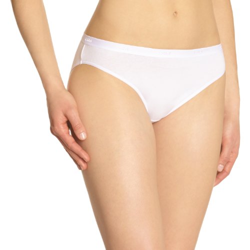 Dim Les Pocket Ecodim Slip X3 Braguita, Multicolore (Blanc/Peau/Noir), 40/42 (Pack de 3) para Mujer