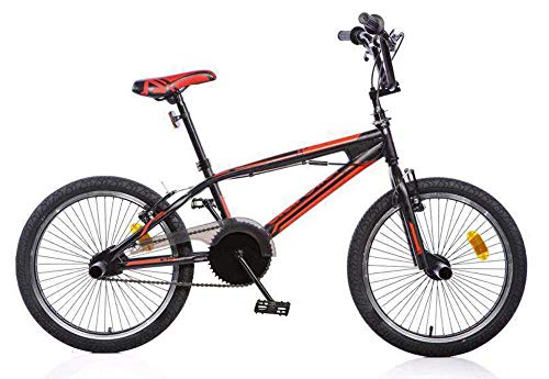 Dino Bikes BMX 20" Adultos Unisex BMX Metal Negro bicicletta - Bicicleta (Propenso, BMX, Metal, Negro, 50,8 cm (20"), Cadena)