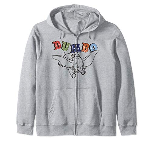 Disney Dumbo Sketch Logo Sudadera con Capucha