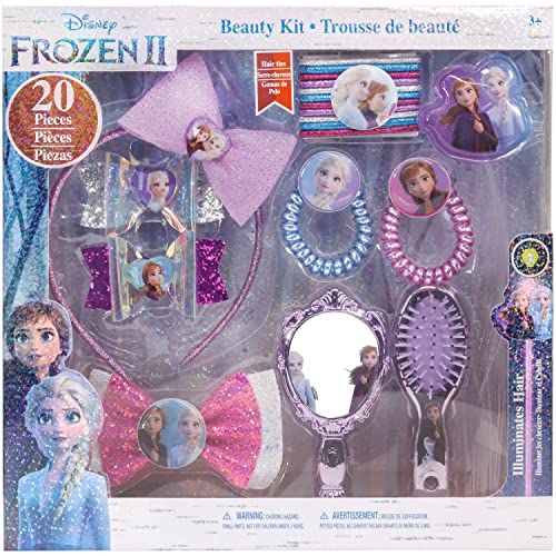 Disney Frozen - Townley Girl Esmalte de uñas, brillo de labios y espejo de secado rápido natural, no tóxico, peel-off, natural, seguro, para niños, niñas, de 3 años o más (16 piezas)