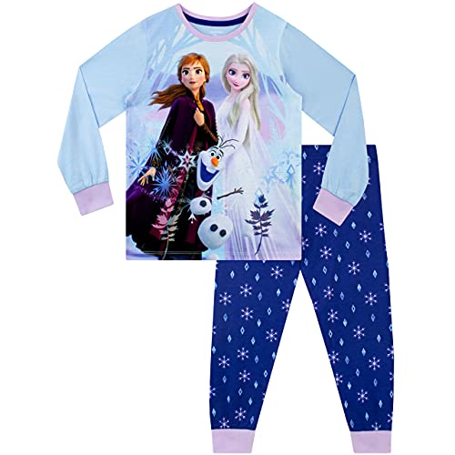Disney Pijamas para Niñas Frozen Azul 3-4 Años