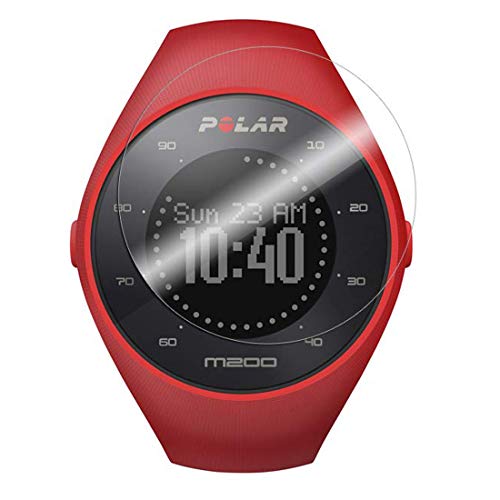 Disscool Protector de pantalla de cristal templado para Polar M200 GPS Running Watch, 0,33 mm de grosor con cristal real