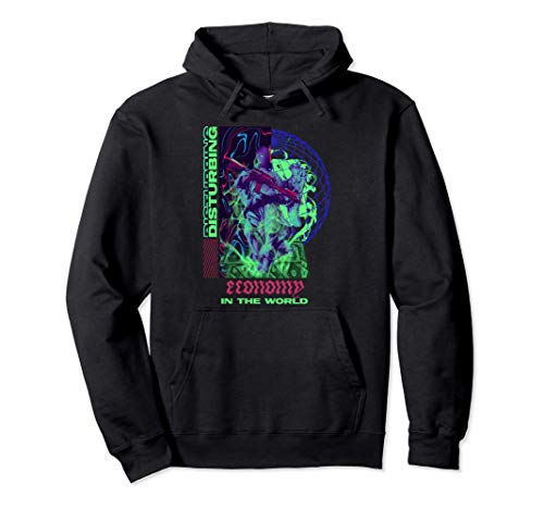 Disturbing Economy - Sad Aesthetic Edgy Streetwear Sudadera con Capucha