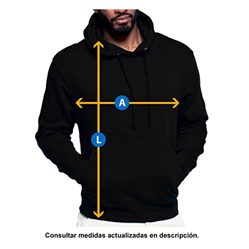 Diver Bebé Sudadera Frase con mi Racing y Cerveza Nunca Hay Tristeza Santander para Aficionado al fútbol - Negro, L