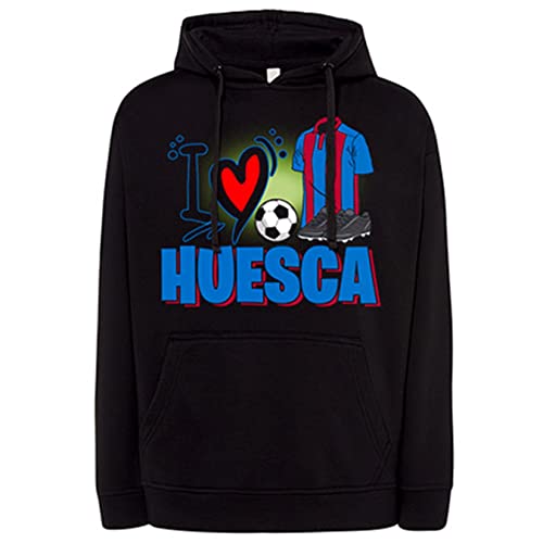 Diver Bebé Sudadera para Enamorado de su Equipo de fútbol de Huesca - Negro, XXL