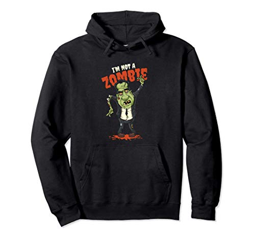 Divertido Disfraz de Zombie Nixon No soy un Zombie Perezoso Sudadera con Capucha