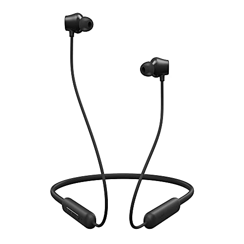DIZO Sport Auriculares In-Ear Bluetooth 5.0 Bajos Potentes, 22 Horas de Reproducción, Auriculares con Banda Para el cuello con sonido estéreo HD, Ligeros Auriculares Magnéticos