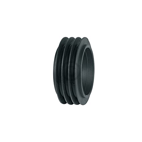 DL-pro Conector para tubería de descarga de inodoro con diámetro interior de 37-44 mm, diámetro exterior de 60 mm, manguito de goma para cisterna empotrada