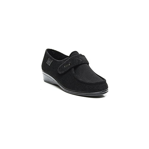Doctor Cutillas 771 - Zapato Velcro Licra Negro mujer, color negro, talla 38