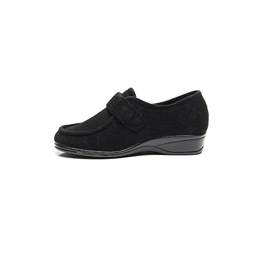 Doctor Cutillas 771 - Zapato Velcro Licra Negro mujer, color negro, talla 38