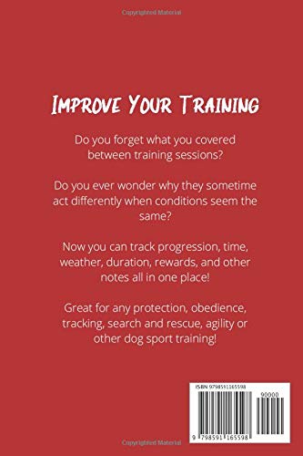 Dog Sport Training Log Book: Training log for any dog sport requiring increased ability and duration