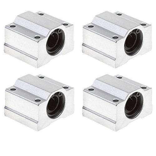 DollaTek 4pcs SCS12UU Movimiento lineal rodamiento de bolas CNC deslizamiento buje 36 mm de longitud